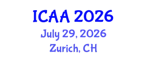 International Conference on Aeronautics and Aeroengineering (ICAA) July 29, 2026 - Zurich, Switzerland
