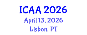 International Conference on Aeronautics and Aeroengineering (ICAA) April 13, 2026 - Lisbon, Portugal