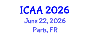 International Conference on Aeronautics and Aeroengineering (ICAA) June 22, 2026 - Paris, France