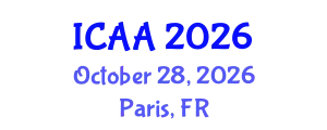 International Conference on Aeronautics and Aeroengineering (ICAA) October 28, 2026 - Paris, France