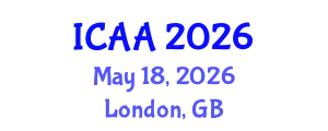 International Conference on Aeronautics and Aeroengineering (ICAA) May 18, 2026 - London, United Kingdom