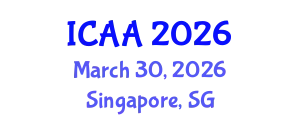 International Conference on Aeronautics and Aeroengineering (ICAA) March 30, 2026 - Singapore, Singapore