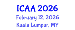 International Conference on Aeronautics and Aeroengineering (ICAA) February 12, 2026 - Kuala Lumpur, Malaysia