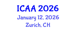 International Conference on Aeronautics and Aeroengineering (ICAA) January 12, 2026 - Zurich, Switzerland