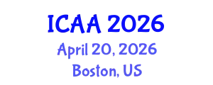 International Conference on Aeronautics and Aeroengineering (ICAA) April 20, 2026 - Boston, United States