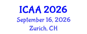 International Conference on Aeronautics and Aeroengineering (ICAA) September 16, 2026 - Zurich, Switzerland