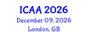 International Conference on Aeronautics and Aeroengineering (ICAA) December 09, 2026 - London, United Kingdom