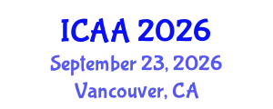 International Conference on Aeronautics and Aeroengineering (ICAA) September 23, 2026 - Vancouver, Canada