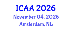 International Conference on Aeronautics and Aeroengineering (ICAA) November 04, 2026 - Amsterdam, Netherlands