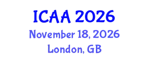 International Conference on Aeronautics and Aeroengineering (ICAA) November 18, 2026 - London, United Kingdom