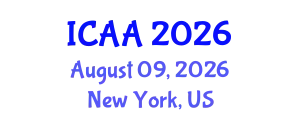 International Conference on Aeronautics and Aeroengineering (ICAA) August 09, 2026 - New York, United States