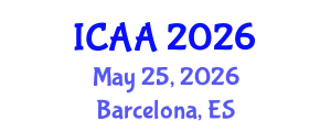 International Conference on Aeronautics and Aeroengineering (ICAA) May 25, 2026 - Barcelona, Spain