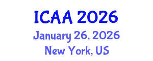 International Conference on Aeronautics and Aeroengineering (ICAA) January 26, 2026 - New York, United States