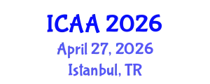 International Conference on Aeronautics and Aeroengineering (ICAA) April 27, 2026 - Istanbul, Turkey