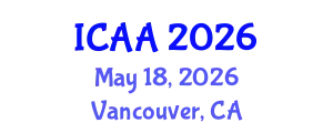 International Conference on Aeronautics and Aeroengineering (ICAA) May 18, 2026 - Vancouver, Canada
