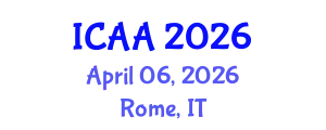 International Conference on Aeronautics and Aeroengineering (ICAA) April 06, 2026 - Rome, Italy