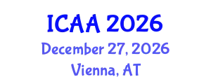 International Conference on Aeronautics and Aeroengineering (ICAA) December 27, 2026 - Vienna, Austria