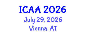 International Conference on Aeronautics and Aeroengineering (ICAA) July 29, 2026 - Vienna, Austria