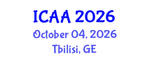 International Conference on Aeronautics and Aeroengineering (ICAA) October 04, 2026 - Tbilisi, Georgia