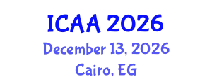 International Conference on Aeronautics and Aeroengineering (ICAA) December 13, 2026 - Cairo, Egypt