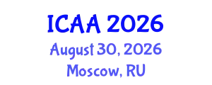 International Conference on Aeronautics and Aeroengineering (ICAA) August 30, 2026 - Moscow, Russia