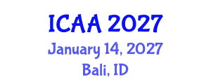 International Conference on Aeronautics and Aeroengineering (ICAA) January 14, 2027 - Bali, Indonesia