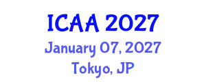 International Conference on Aeronautics and Aeroengineering (ICAA) January 07, 2027 - Tokyo, Japan