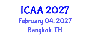 International Conference on Aeronautics and Aeroengineering (ICAA) February 04, 2027 - Bangkok, Thailand