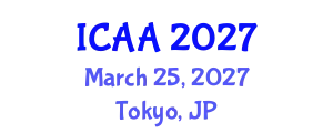 International Conference on Aeronautics and Aeroengineering (ICAA) March 25, 2027 - Tokyo, Japan