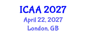 International Conference on Aeronautics and Aeroengineering (ICAA) April 22, 2027 - London, United Kingdom