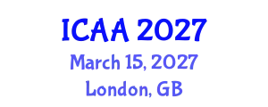 International Conference on Aeronautics and Aeroengineering (ICAA) March 15, 2027 - London, United Kingdom