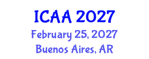 International Conference on Aeronautics and Aeroengineering (ICAA) February 25, 2027 - Buenos Aires, Argentina