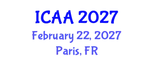 International Conference on Aeronautics and Aeroengineering (ICAA) February 22, 2027 - Paris, France