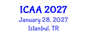International Conference on Aeronautics and Aeroengineering (ICAA) January 28, 2027 - Istanbul, Turkey