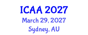 International Conference on Aeronautics and Aeroengineering (ICAA) March 29, 2027 - Sydney, Australia