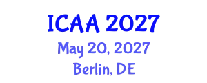 International Conference on Aeronautics and Aeroengineering (ICAA) May 20, 2027 - Berlin, Germany