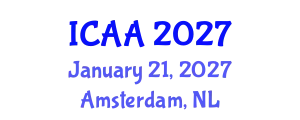 International Conference on Aeronautics and Aeroengineering (ICAA) January 21, 2027 - Amsterdam, Netherlands