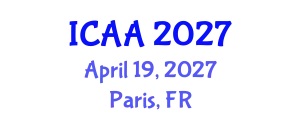 International Conference on Aeronautics and Aeroengineering (ICAA) April 19, 2027 - Paris, France