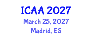 International Conference on Aeronautics and Aeroengineering (ICAA) March 25, 2027 - Madrid, Spain
