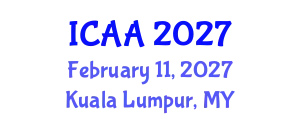 International Conference on Aeronautics and Aeroengineering (ICAA) February 11, 2027 - Kuala Lumpur, Malaysia