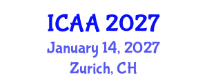 International Conference on Aeronautics and Aeroengineering (ICAA) January 14, 2027 - Zurich, Switzerland