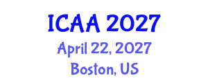 International Conference on Aeronautics and Aeroengineering (ICAA) April 22, 2027 - Boston, United States
