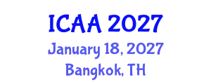 International Conference on Aeronautics and Aeroengineering (ICAA) January 18, 2027 - Bangkok, Thailand