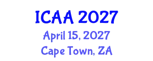 International Conference on Aeronautics and Aeroengineering (ICAA) April 15, 2027 - Cape Town, South Africa