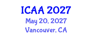 International Conference on Aeronautics and Aeroengineering (ICAA) May 20, 2027 - Vancouver, Canada