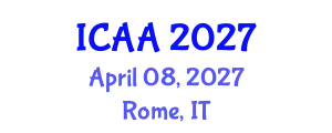 International Conference on Aeronautics and Aeroengineering (ICAA) April 08, 2027 - Rome, Italy