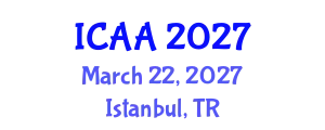 International Conference on Aeronautics and Aeroengineering (ICAA) March 22, 2027 - Istanbul, Turkey