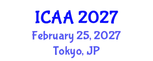 International Conference on Aeronautics and Aeroengineering (ICAA) February 25, 2027 - Tokyo, Japan