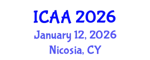 International Conference on Aeronautics and Aeroengineering (ICAA) January 12, 2026 - Nicosia, Cyprus