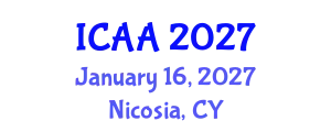 International Conference on Aeronautics and Aeroengineering (ICAA) January 16, 2027 - Nicosia, Cyprus